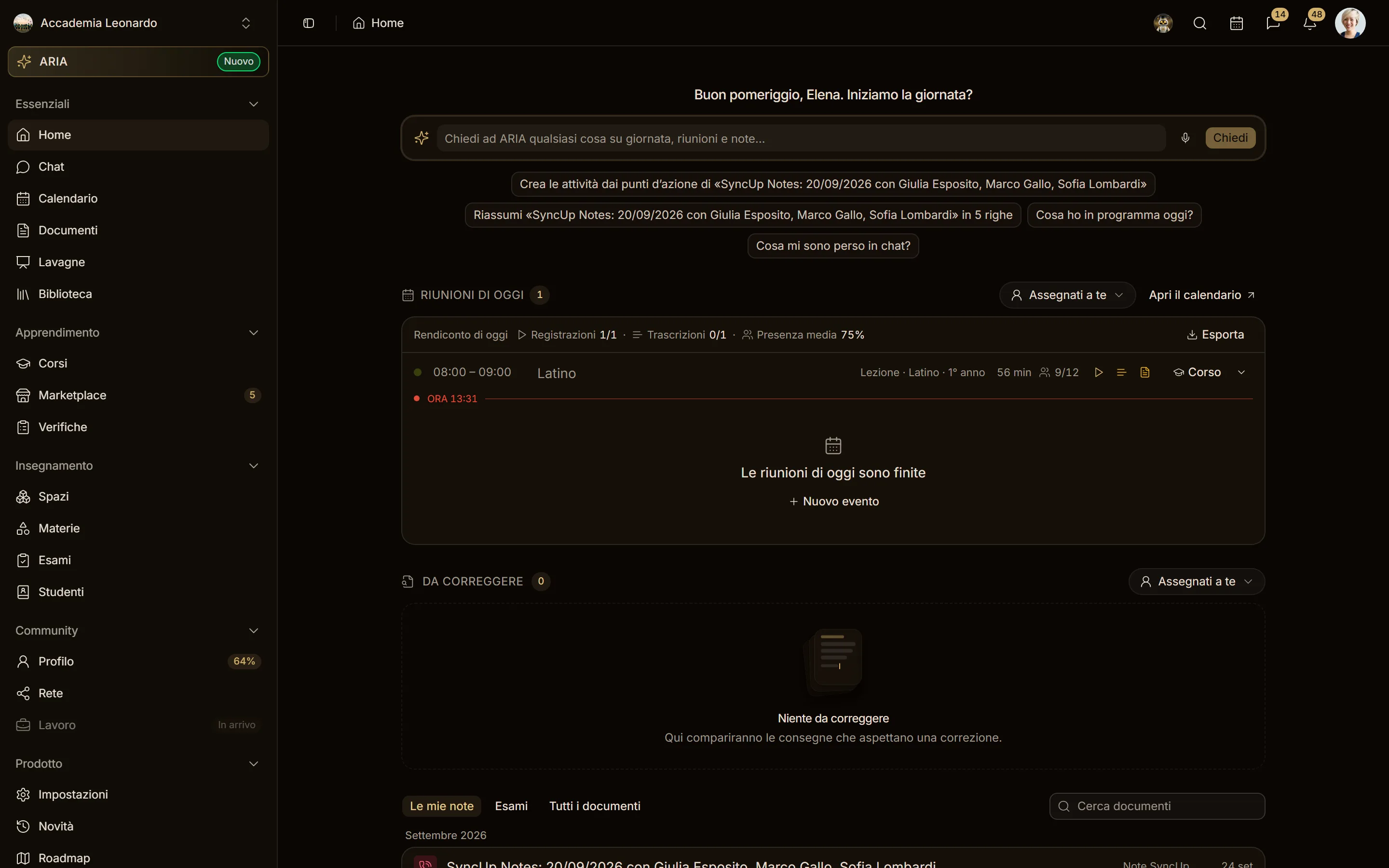 Di nuovo su Assegnati a te, la scelta predefinita